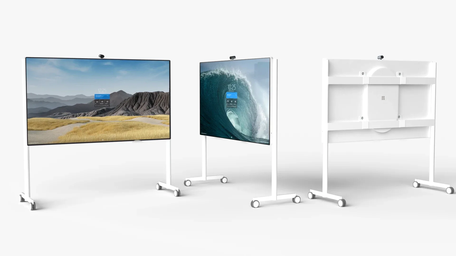 Microsoft Surface Hub 2S 85 inch and 50 inch