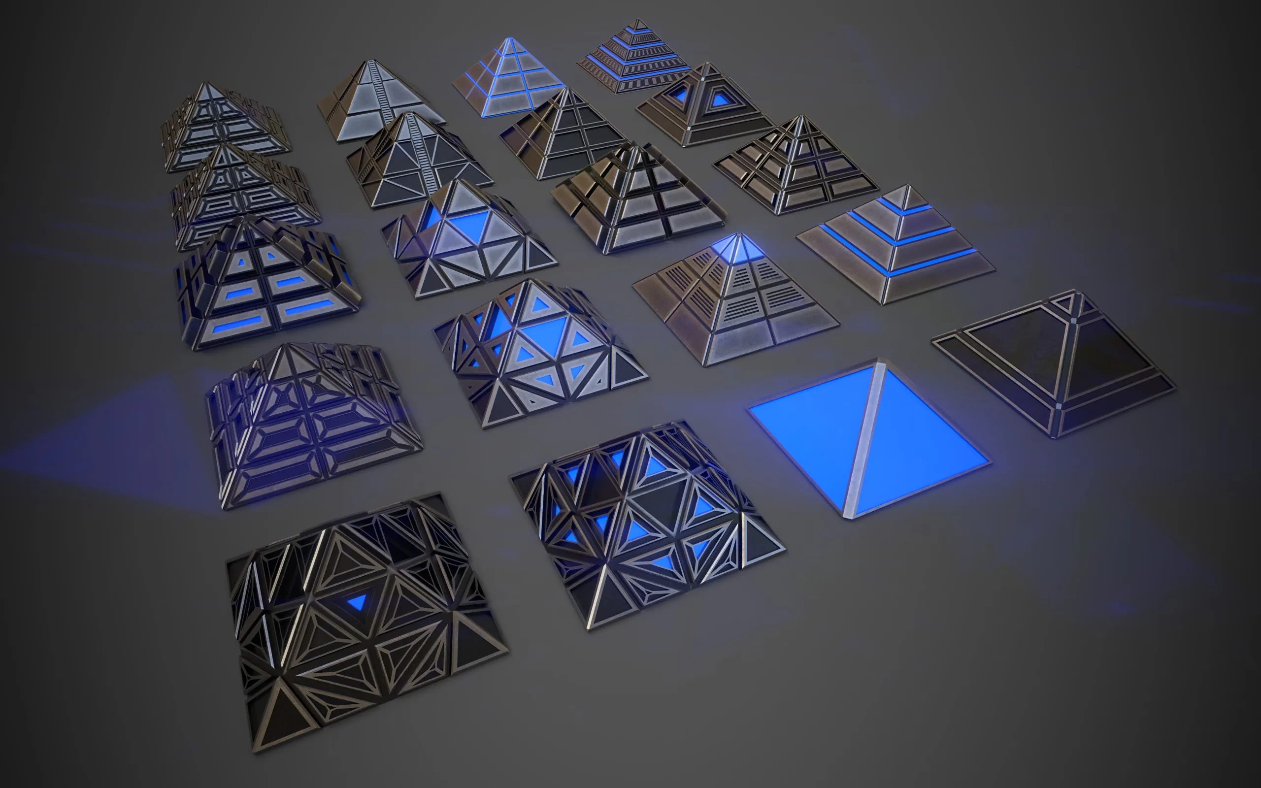 Sci-Fi Pyramid Metal