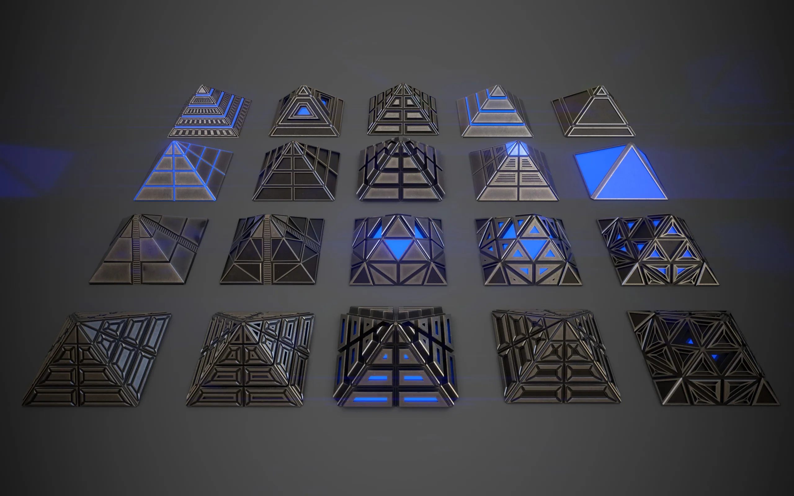 Sci-Fi Pyramid Metal