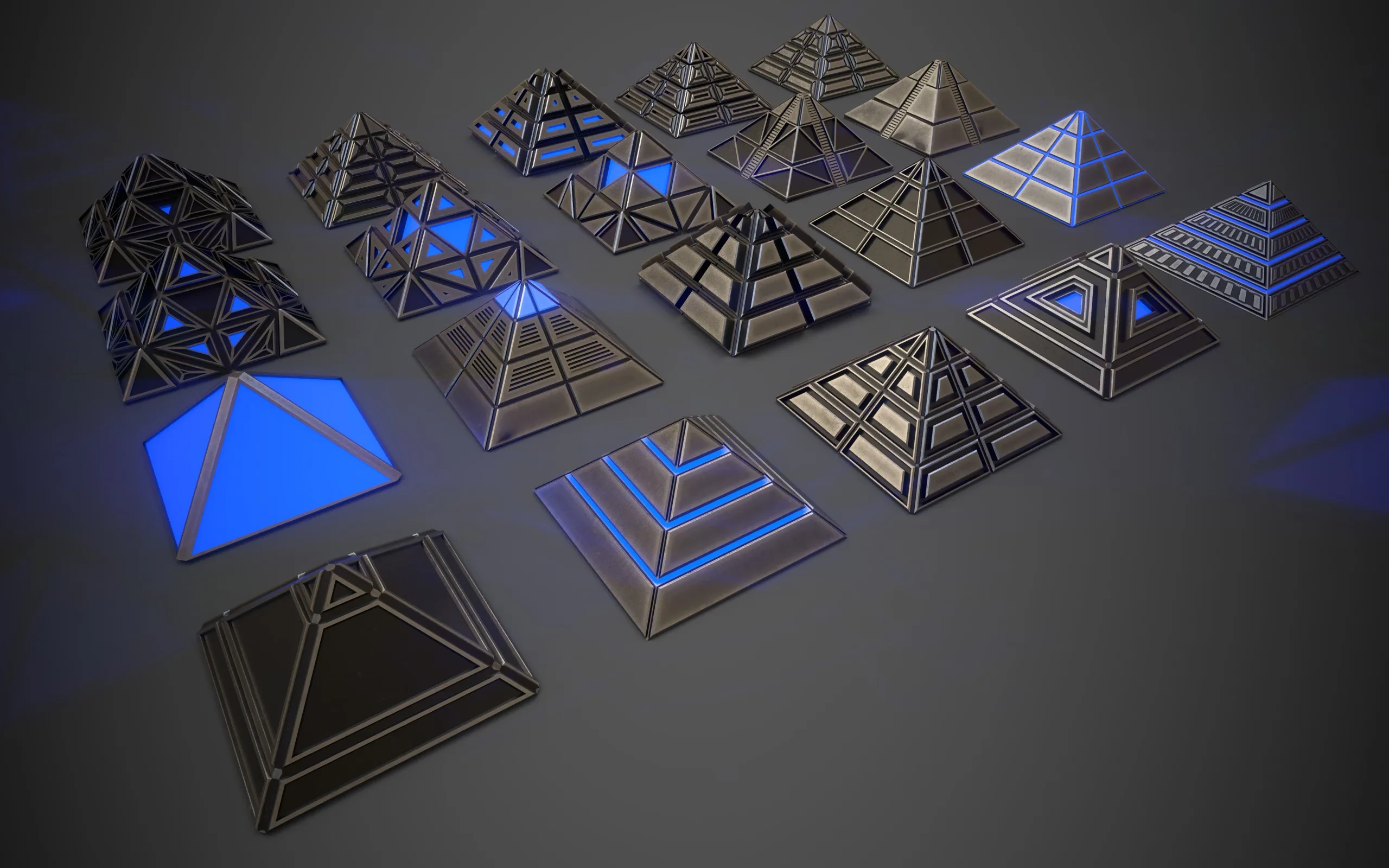 Sci-Fi Pyramid Metal