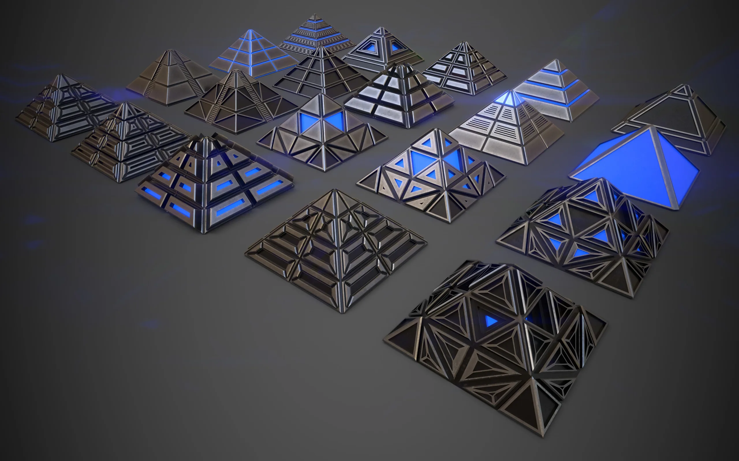 Sci-Fi Pyramid Metal