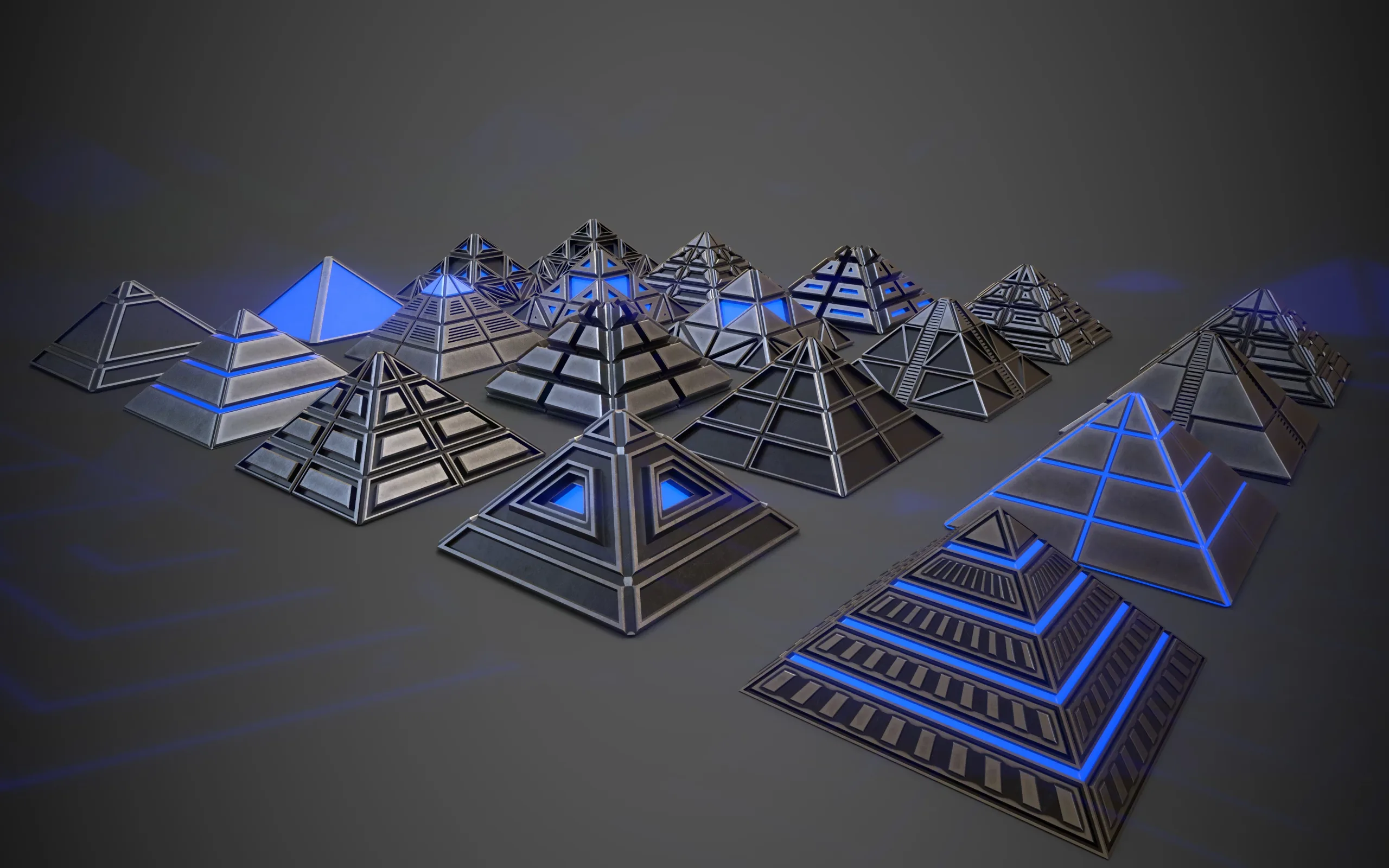 Sci-Fi Pyramid Metal