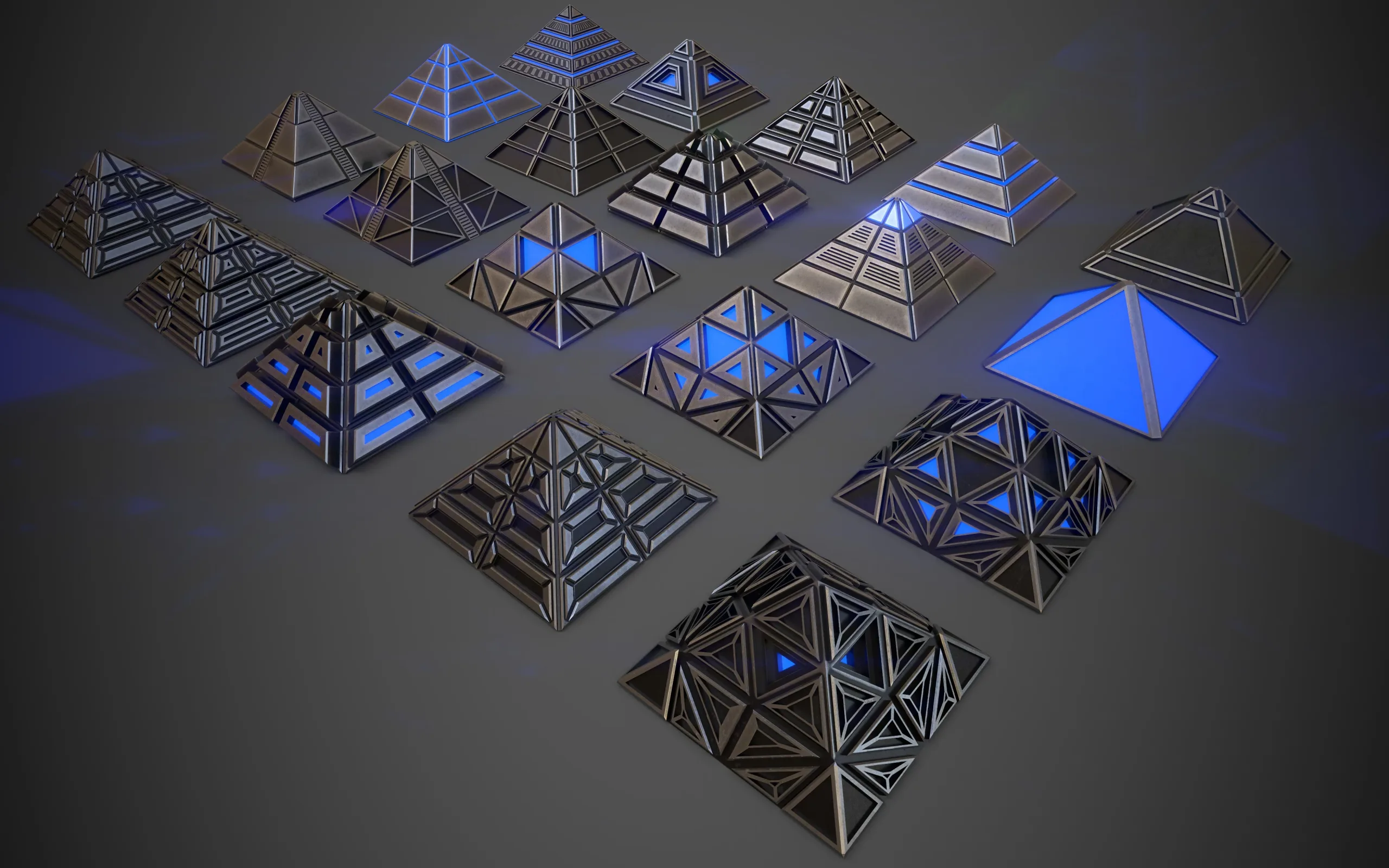 Sci-Fi Pyramid Metal