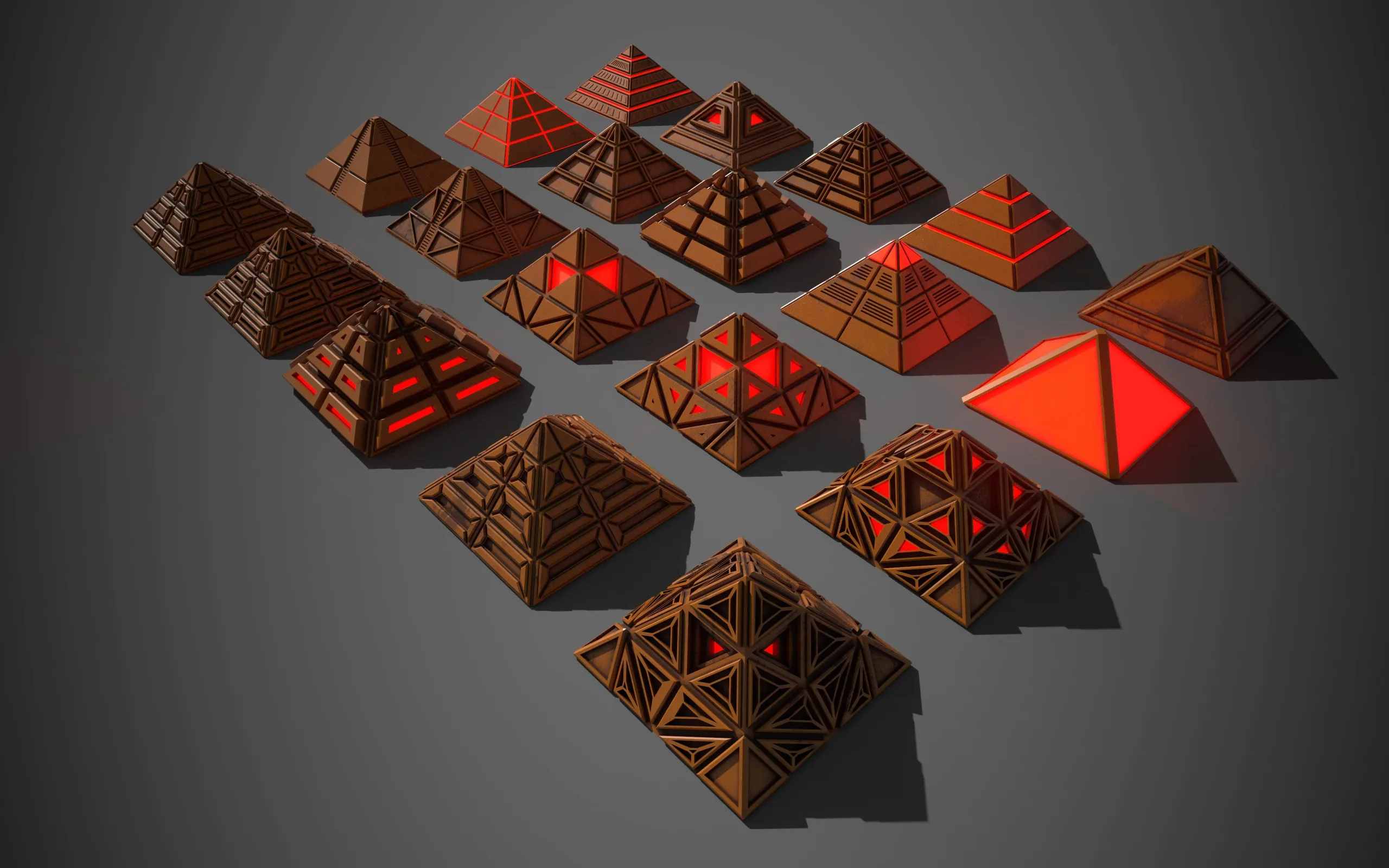 Sci-Fi Pyramid Plastic