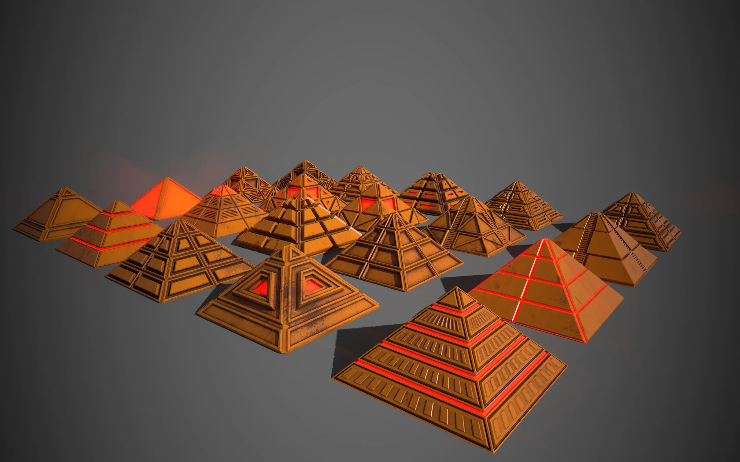 Sci-Fi Pyramid Plastic