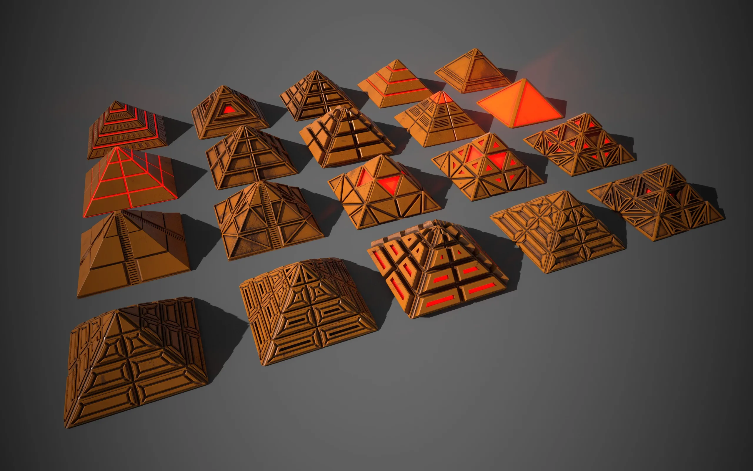 Sci-Fi Pyramid Plastic