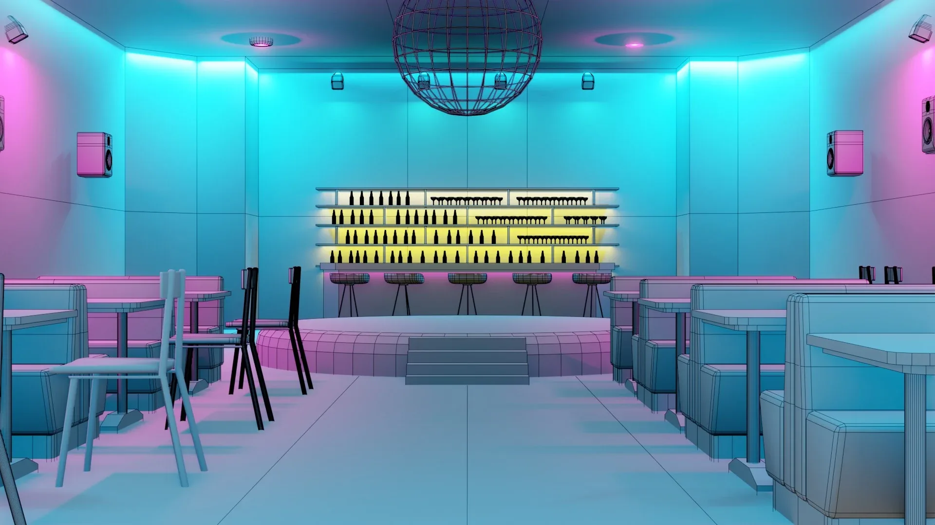 Night Club - Low Poly - Game Ready