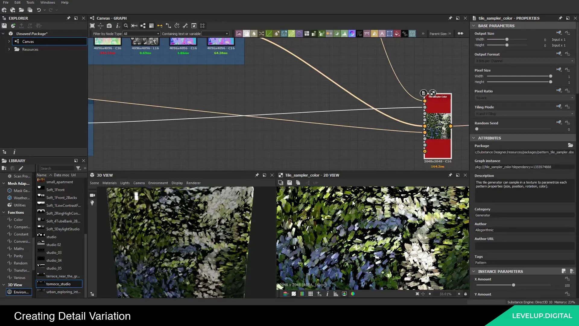 Making Oil Paintings in Substance Designer | Pauline Boiteux