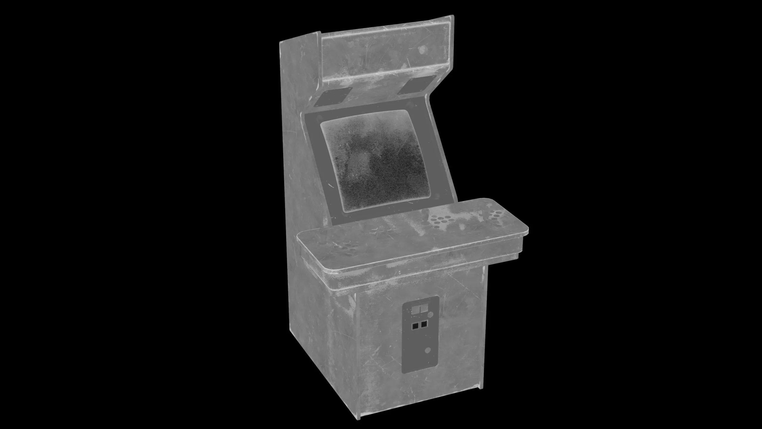 Arcade Game Machine - Game ready props Low-poly 3D model