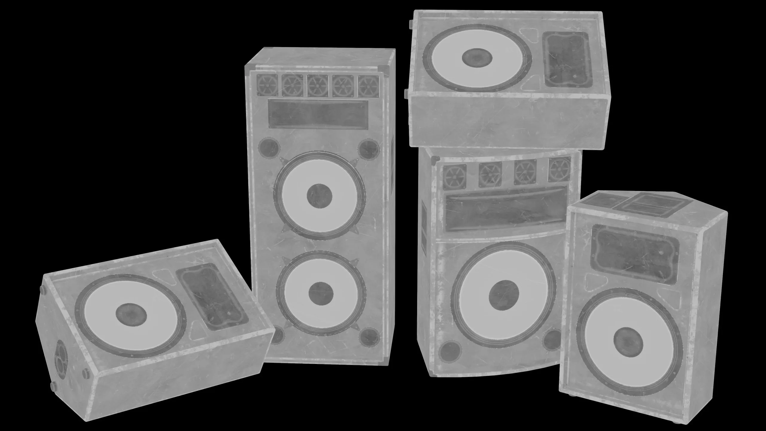 Speaker - Game ready props Low-poly 3D model