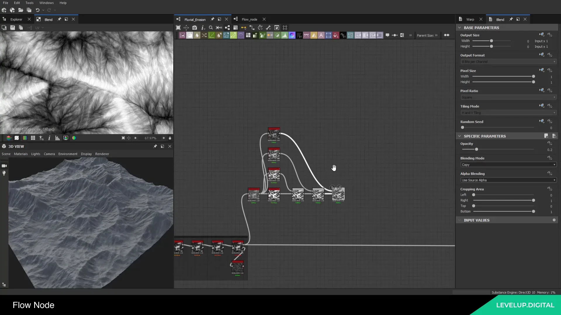 Terrain Erosion in Substance Designer | Bohdan Bilous