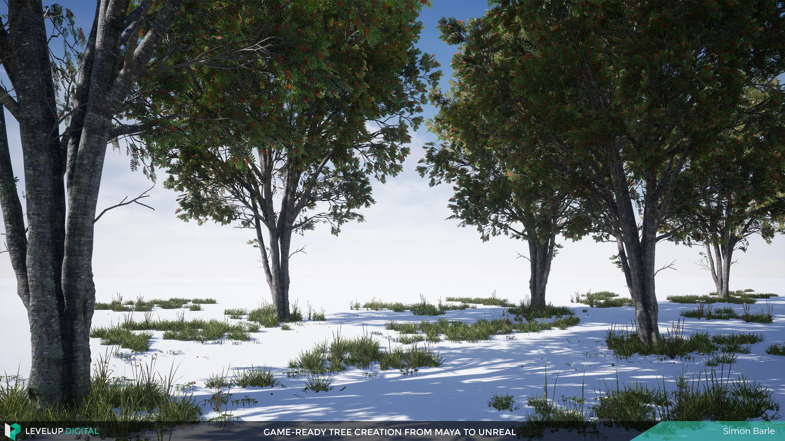 Game-Ready Tree Creation from Maya to Unreal | Simon Barle
