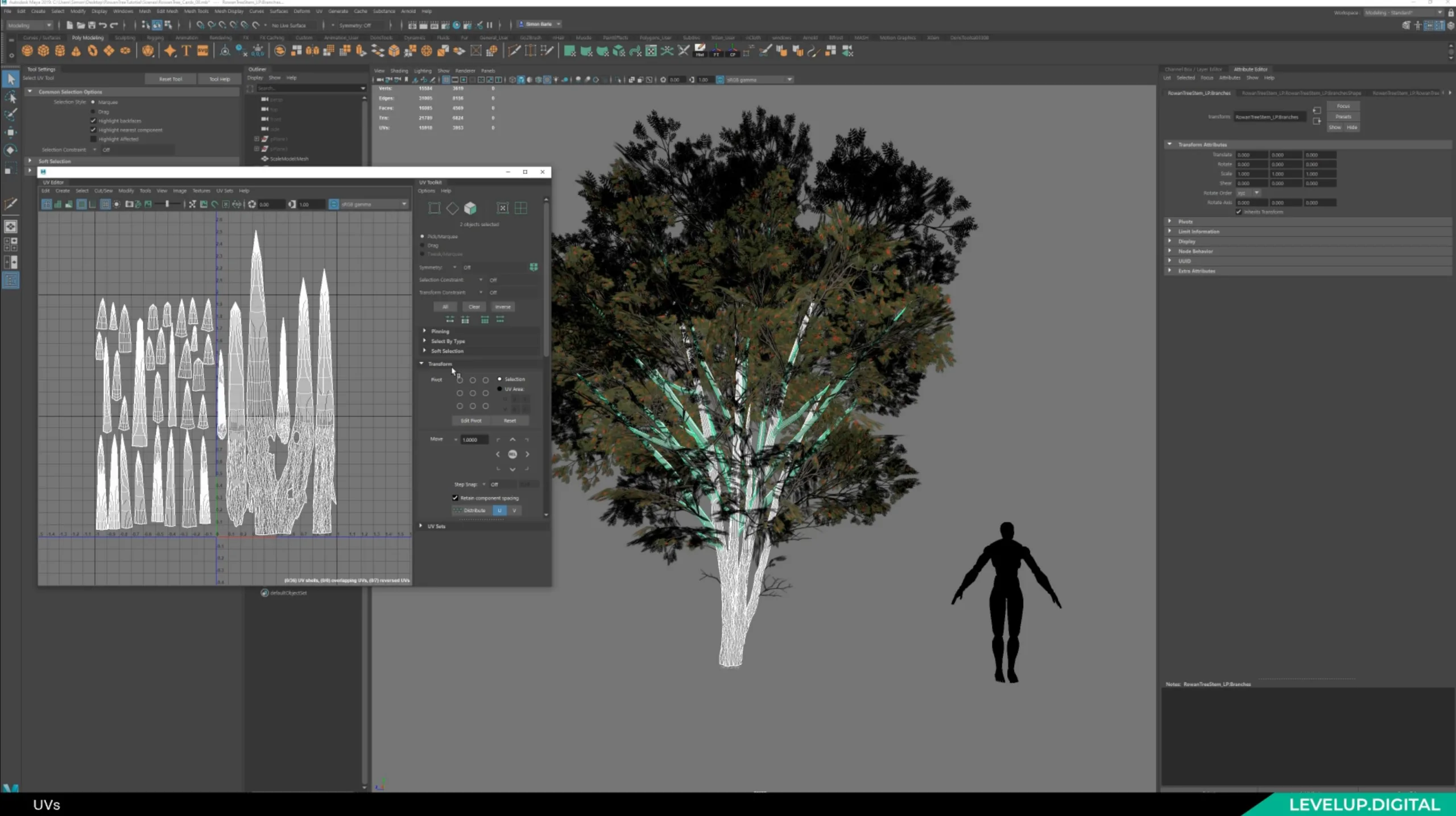 Game-Ready Tree Creation from Maya to Unreal | Simon Barle