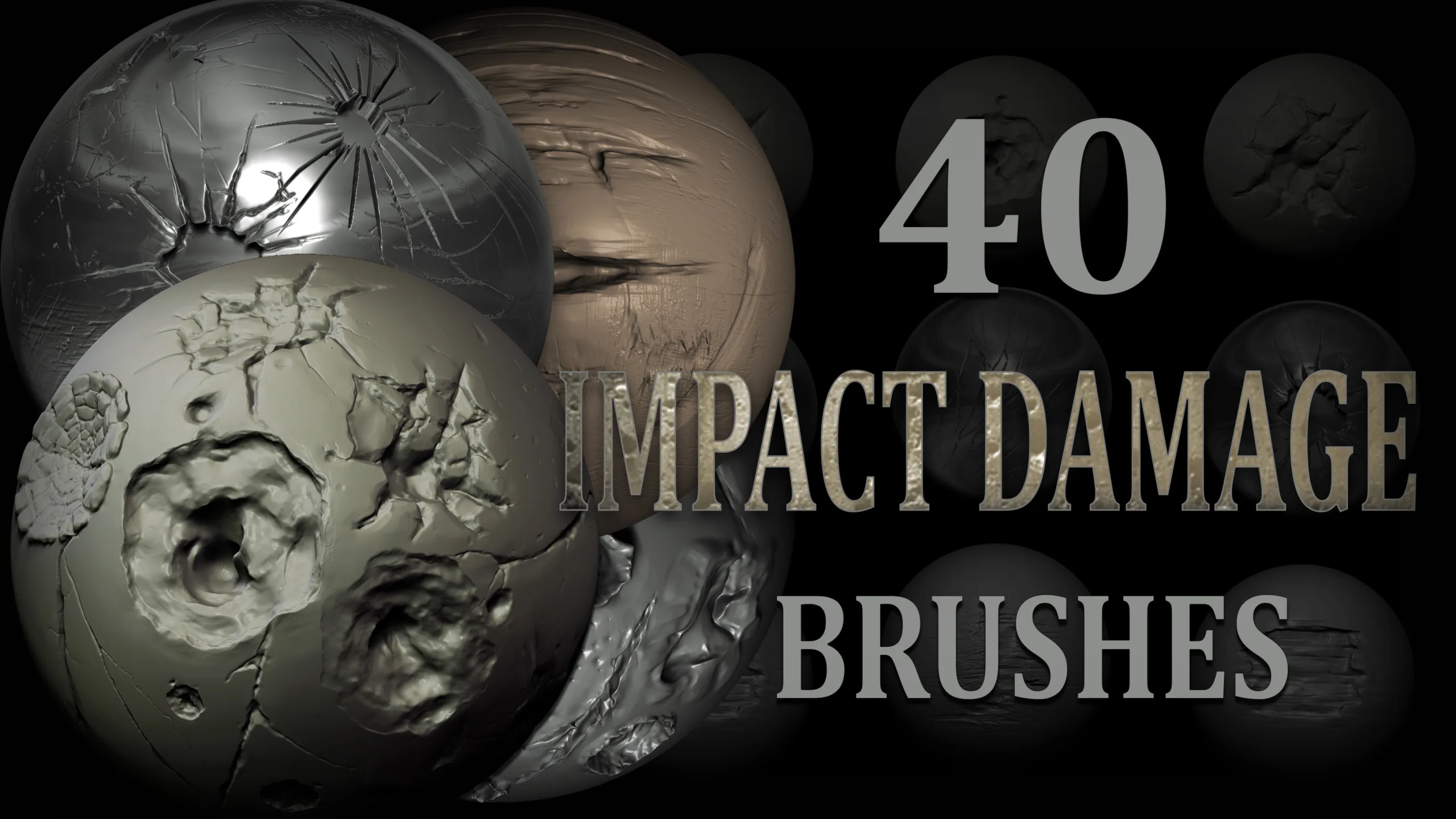 Impact Damages Brush + Alphas