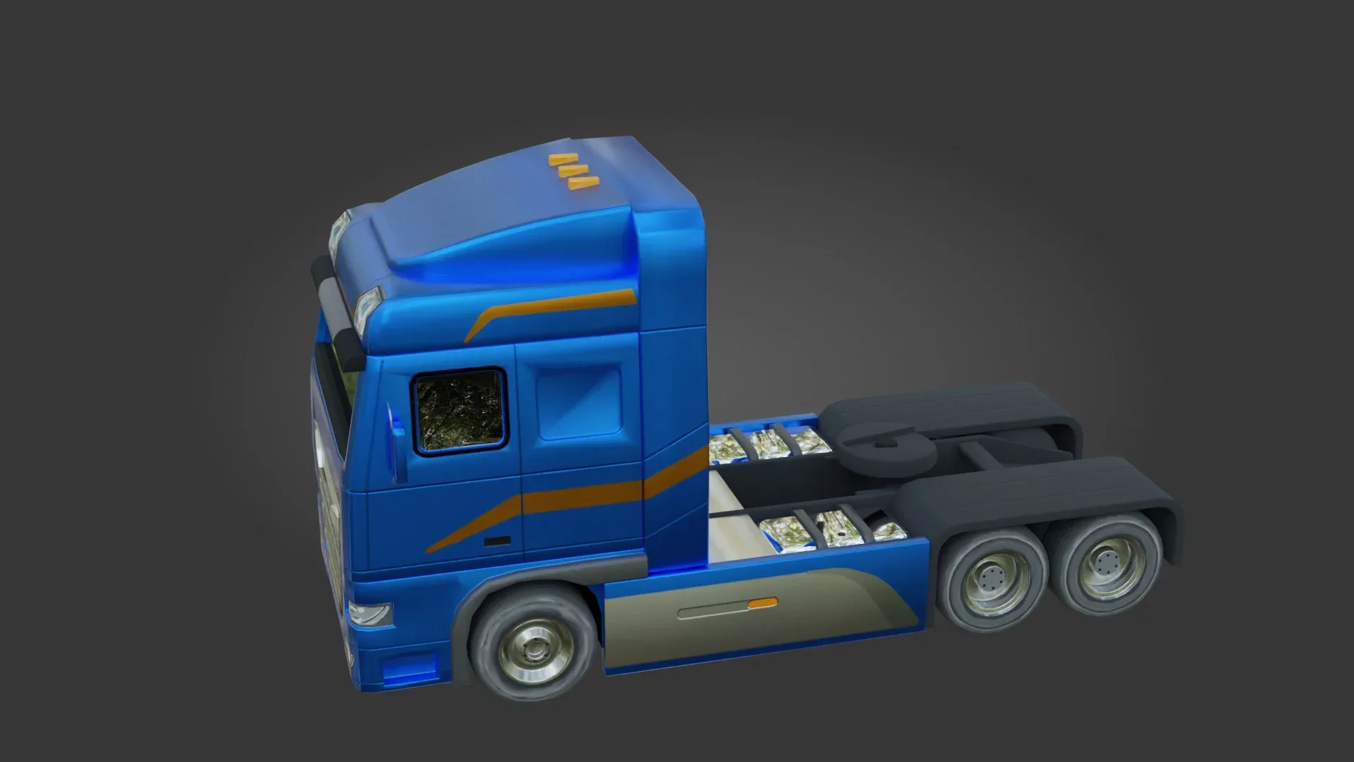 Truck - Low Poly - Game Ready - PBR