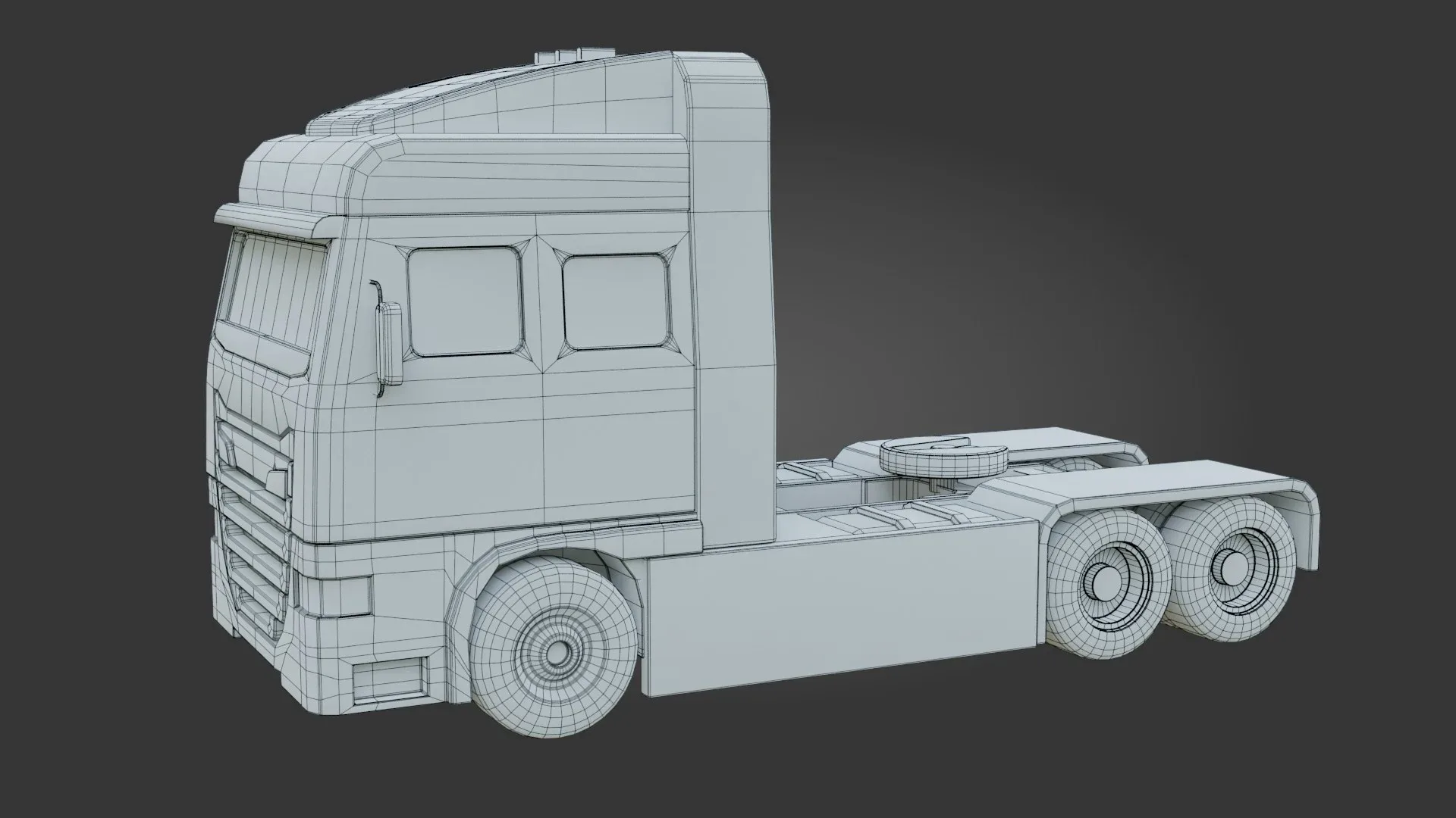 Truck - Low Poly - Game Ready - PBR