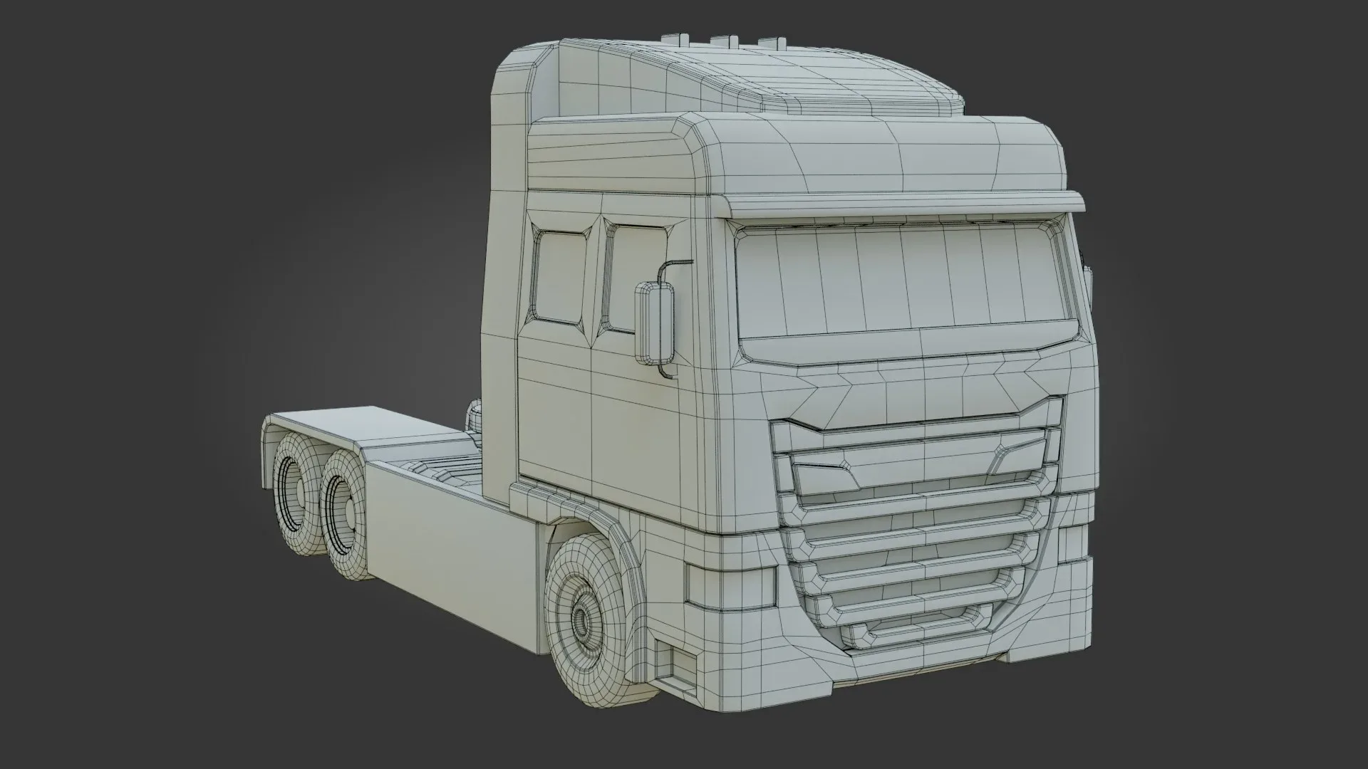 Truck - Low Poly - Game Ready - PBR