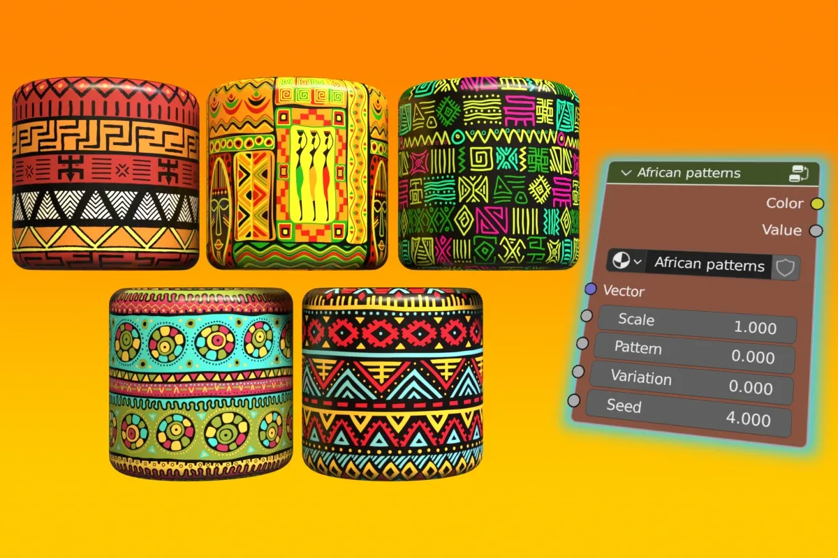 African Patterns for Blender