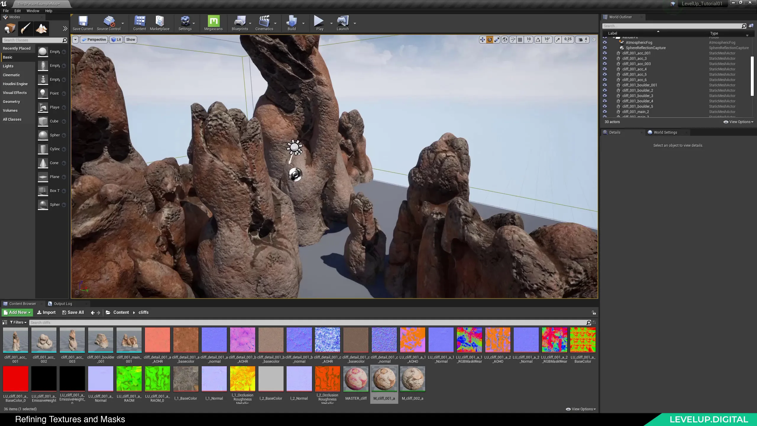 Modeling, Texturing, and Shading Volcanic Rocks for Unreal | Casper Wermuth