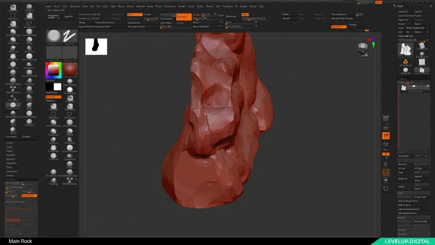 Modeling, Texturing, and Shading Volcanic Rocks for Unreal | Casper Wermuth