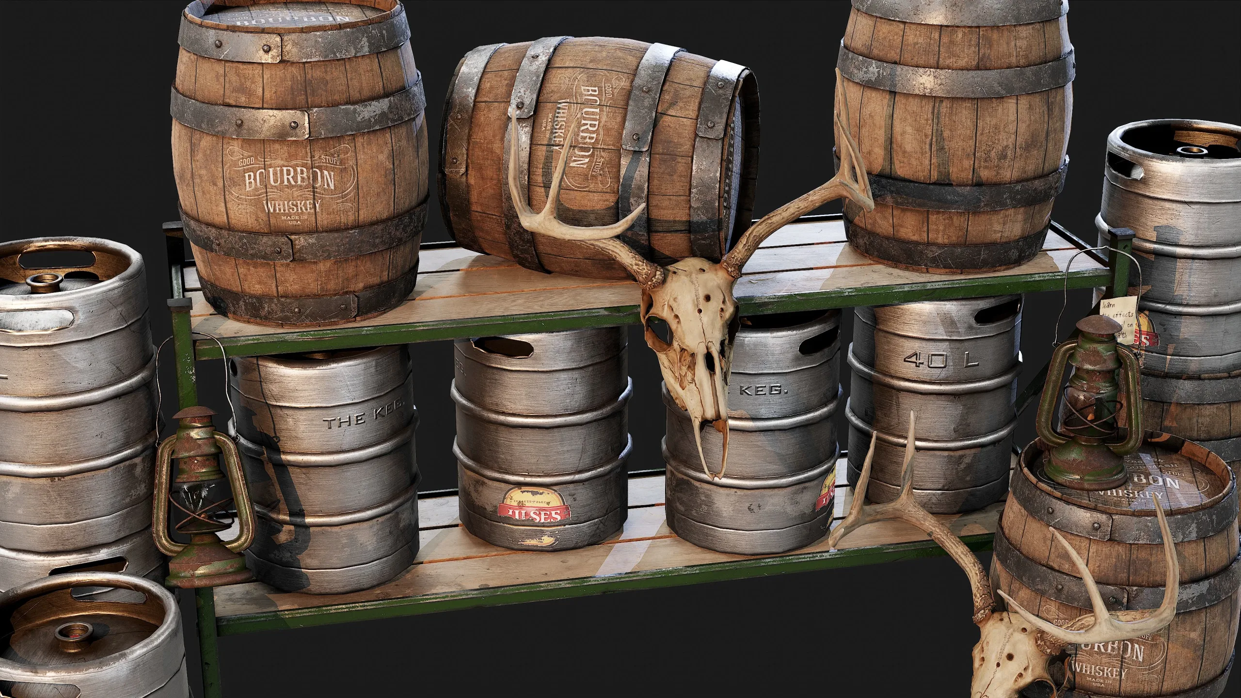 Beer Keg Pack - PBR Game Ready