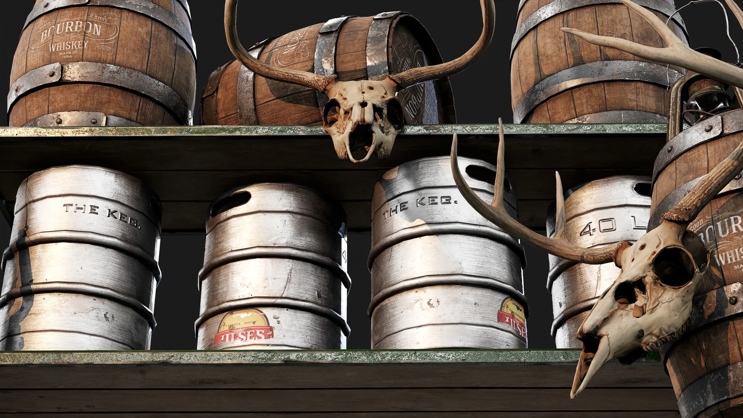 Beer Keg Pack - PBR Game Ready