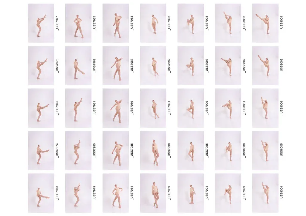 1010+ Female Ballet Reference Images - Draped