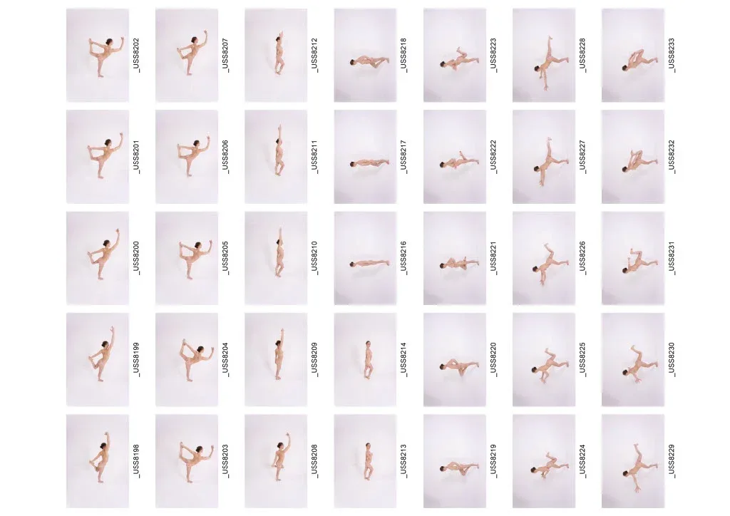 820+ Female Ballet Reference Images - Nude