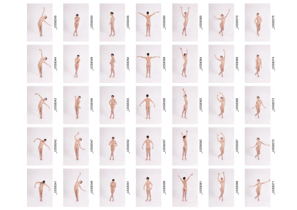 820+ Female Ballet Reference Images - Nude