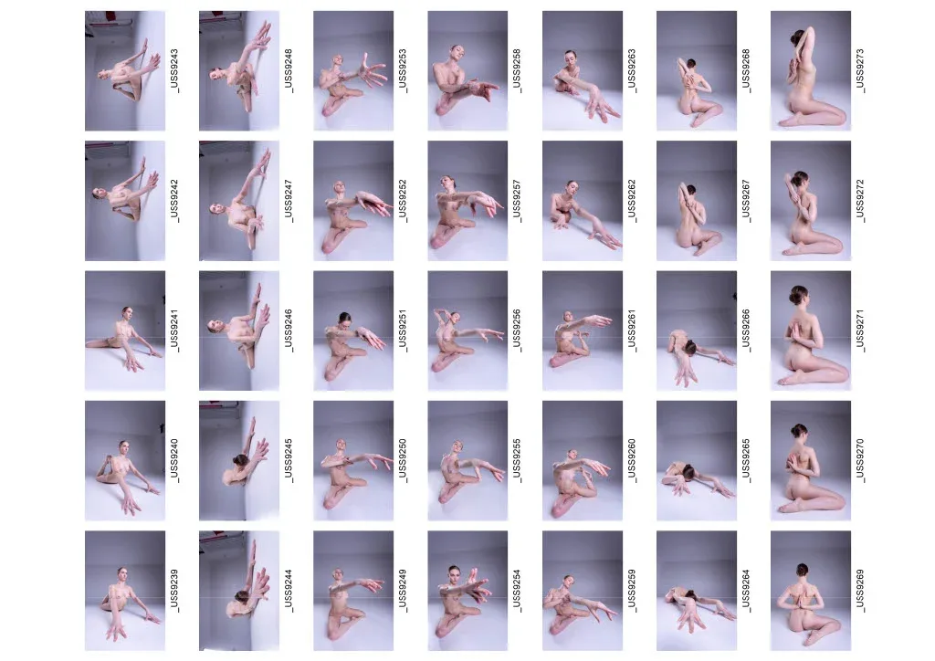 820+ Female Ballet Reference Images - Nude