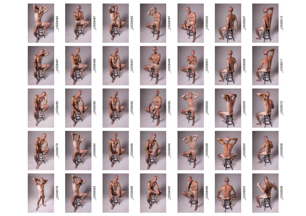 700+ Male Nude Reference Image