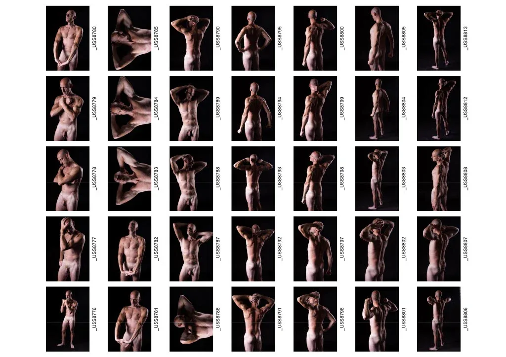 700+ Male Nude Reference Image