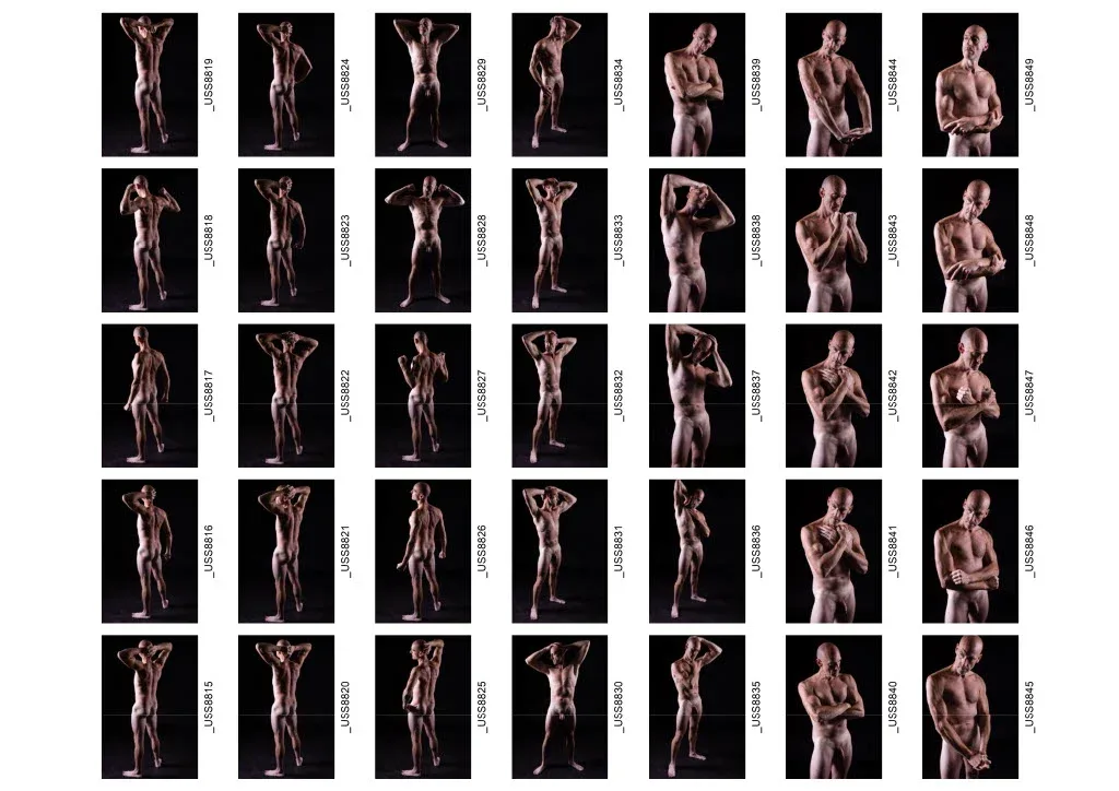 700+ Male Nude Reference Image