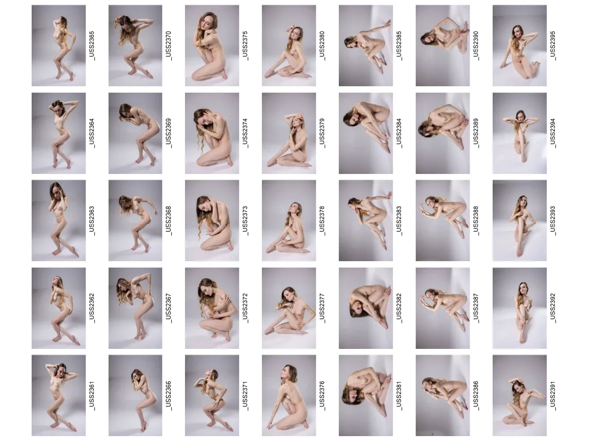 690 Female Gesture Reference Images