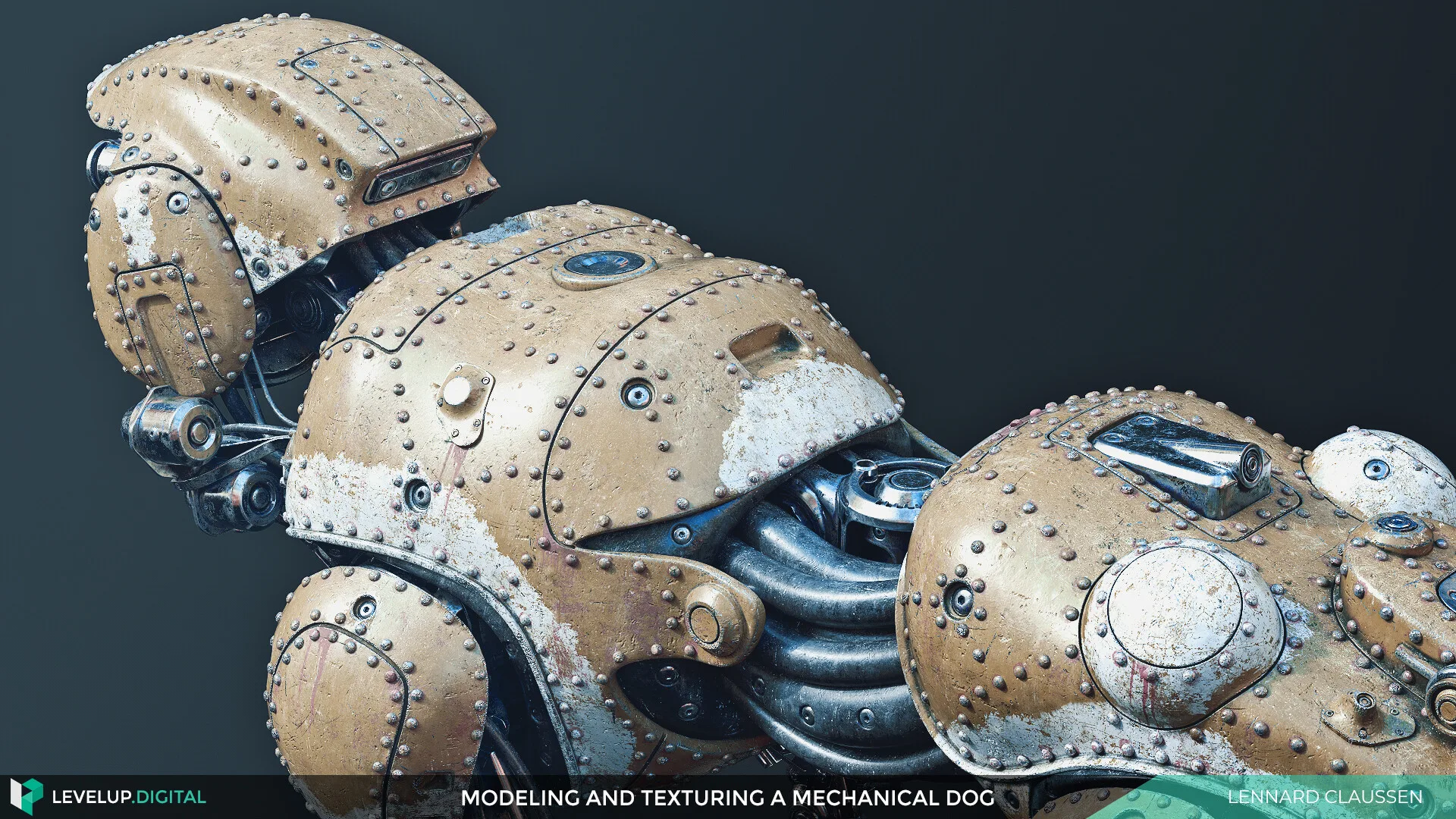 Modeling and Texturing a Mechanical Dog | Lennard Claussen