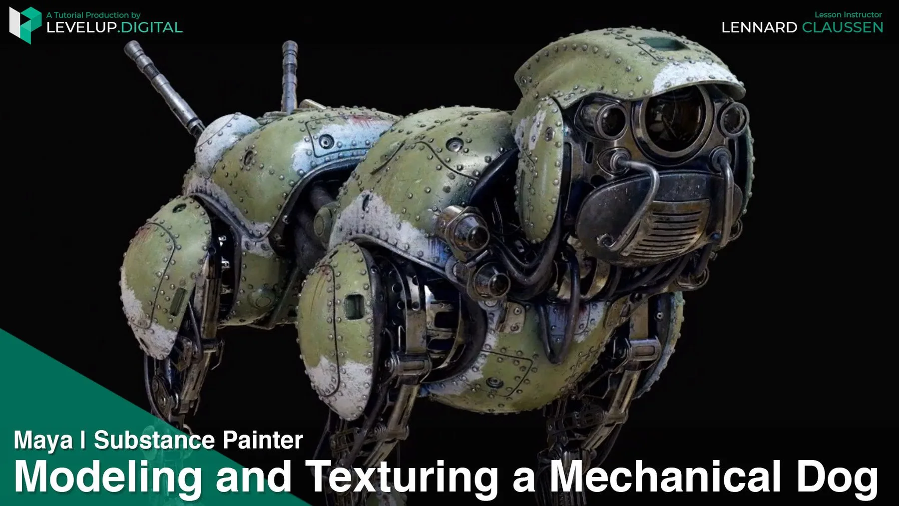 Modeling and Texturing a Mechanical Dog | Lennard Claussen