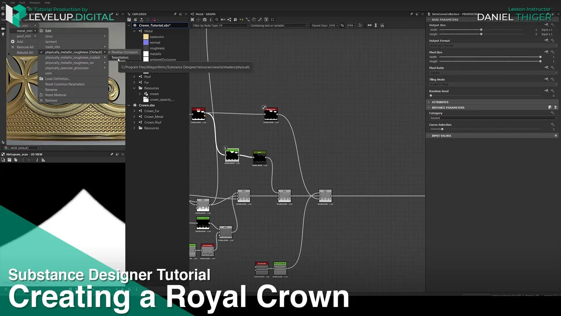 Creating a Royal Crown in Substance Designer | Daniel Thiger