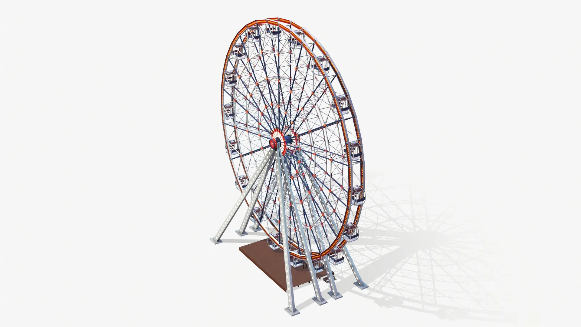 Ferris Wheel Low-poly 3D model