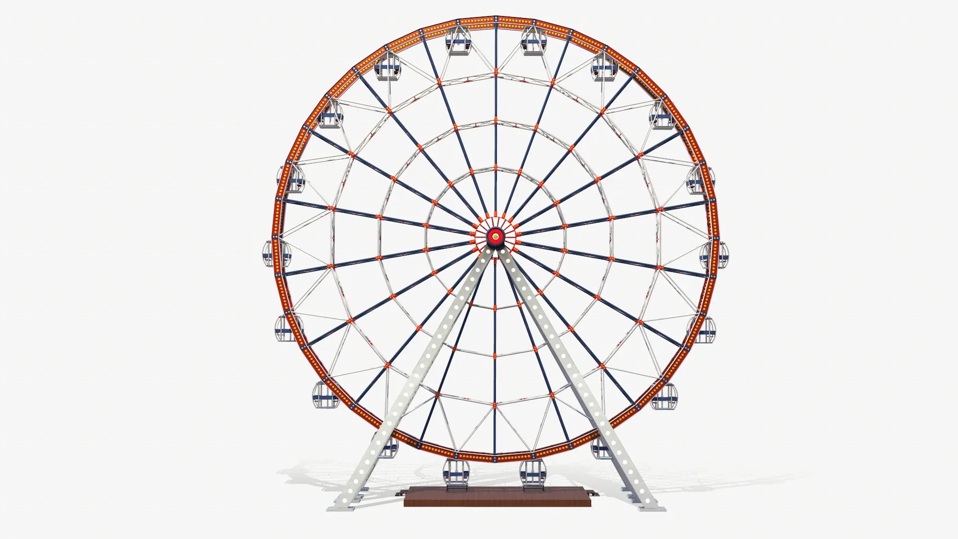 Ferris Wheel Low-poly 3D model