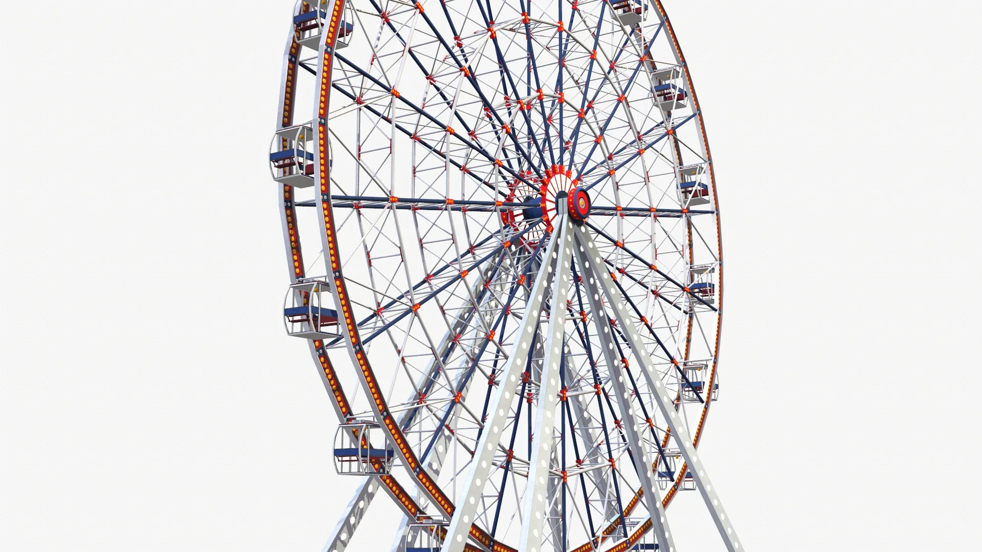 Ferris Wheel Low-poly 3D model