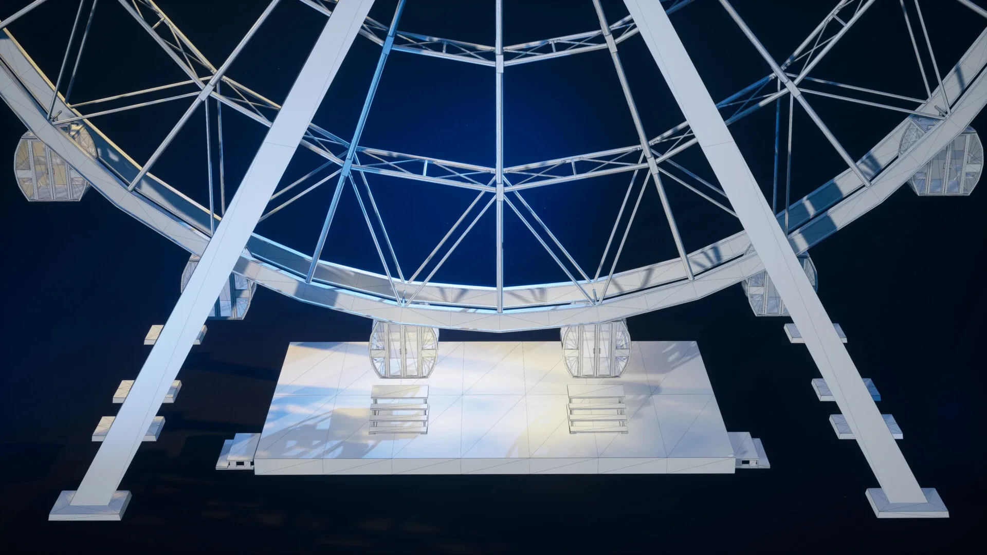 Ferris Wheel Low-poly 3D model