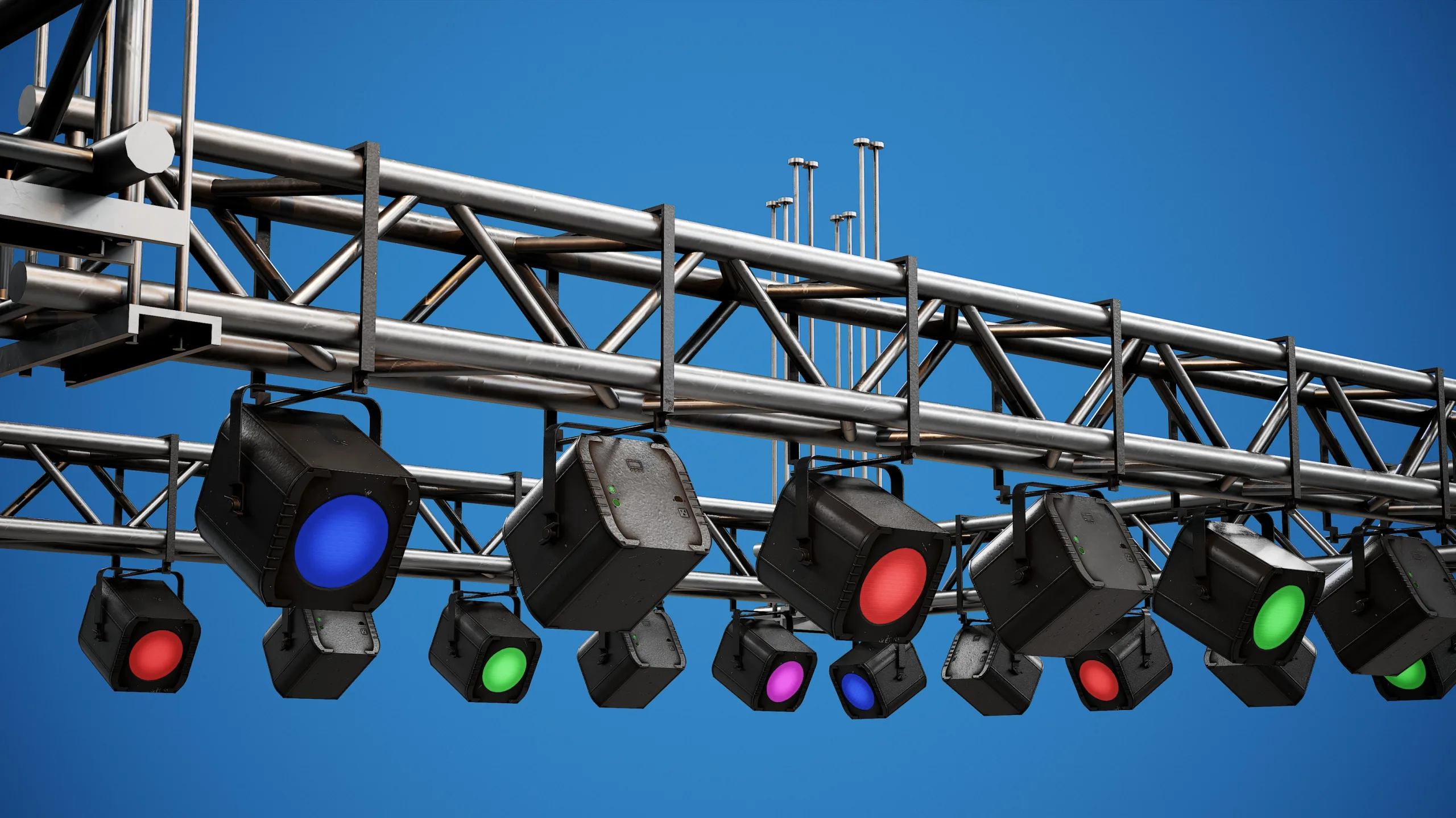 Light Truss - PBR Game Ready Props