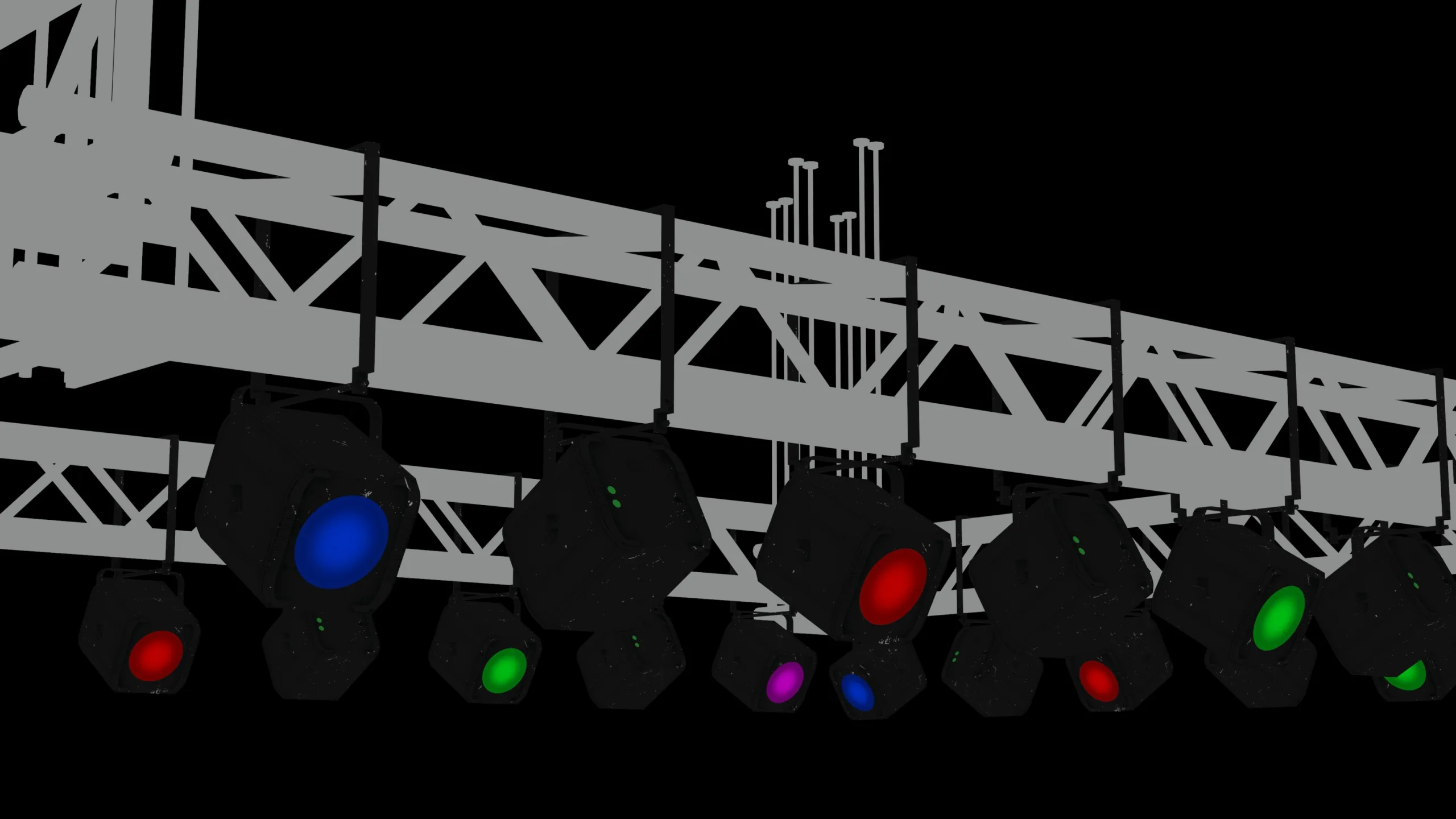 Light Truss - PBR Game Ready Props