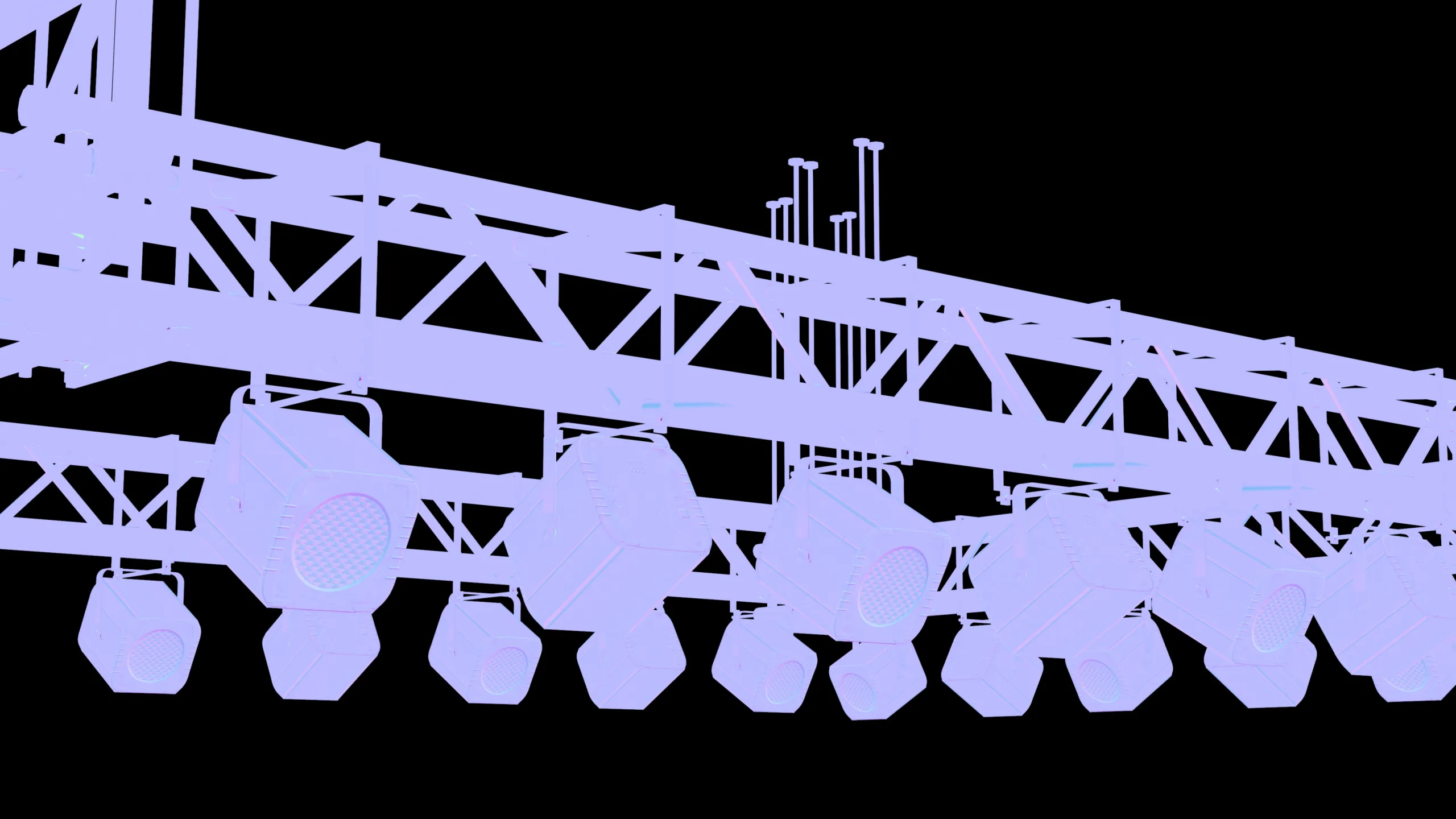 Light Truss - PBR Game Ready Props