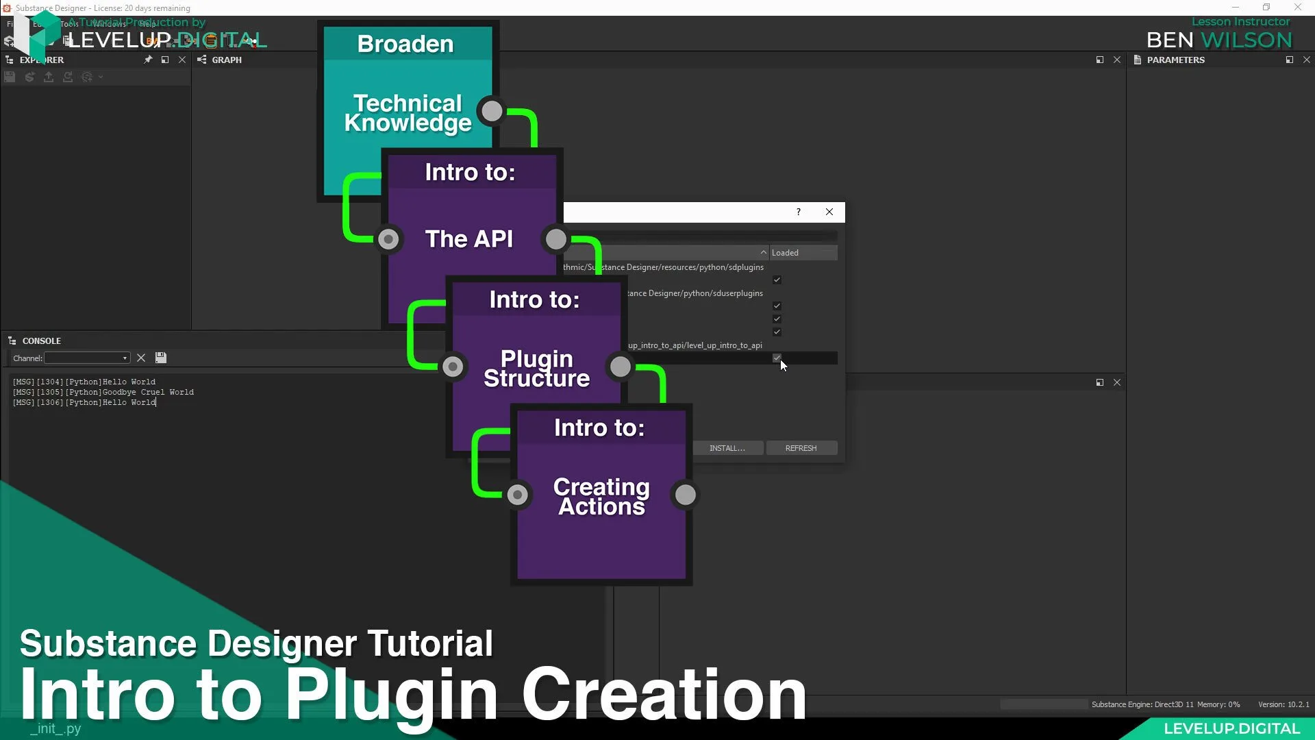 Intro to Plugin Creation in Substance Designer | Ben Wilson