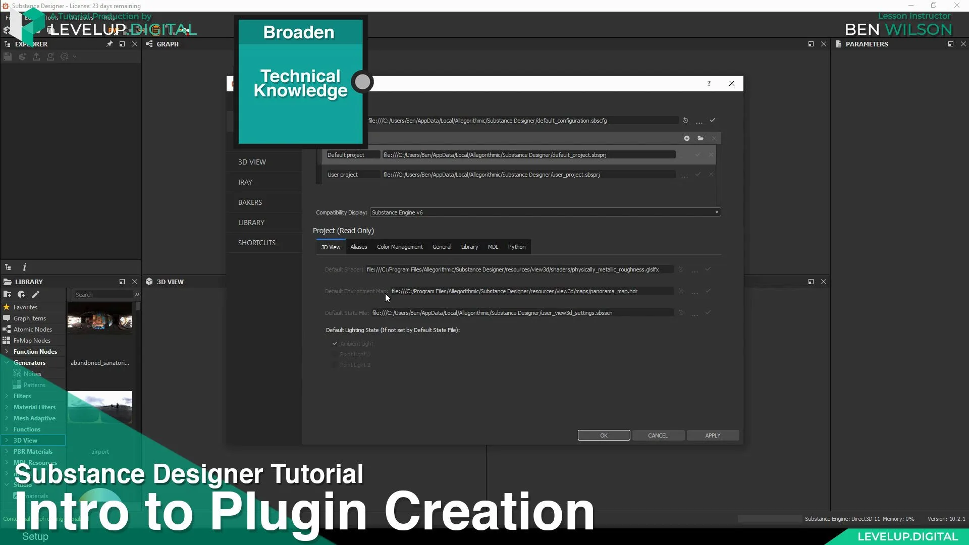 Intro to Plugin Creation in Substance Designer | Ben Wilson