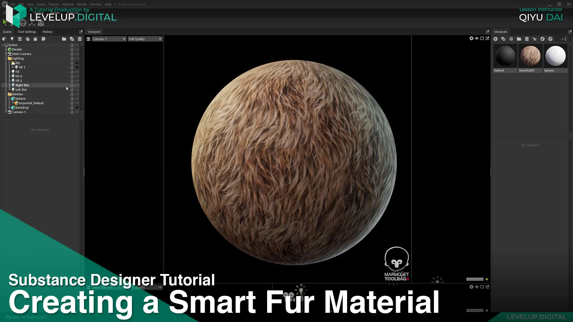 Creating a Smart Fur Material | QiYu Dai