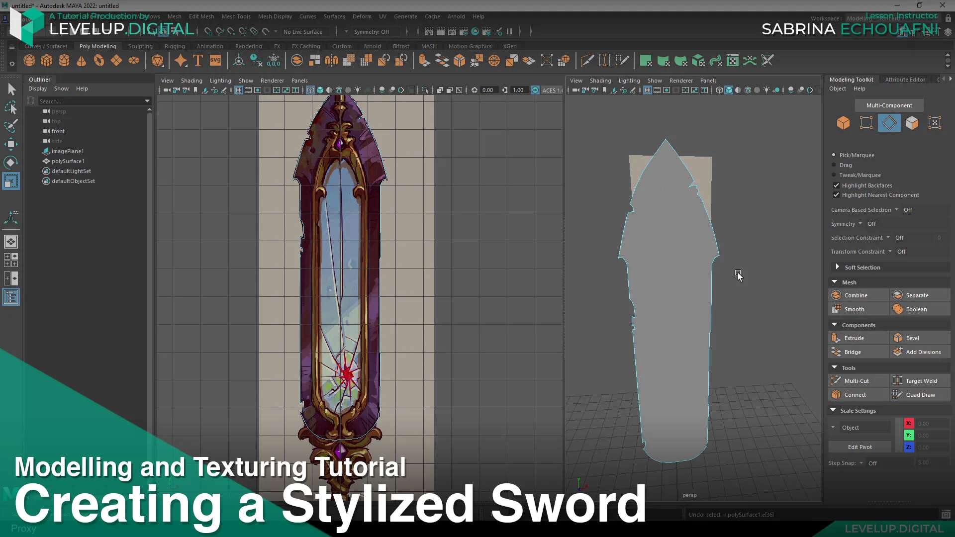 Creating a Stylized Sword | Sabrina Echouafni