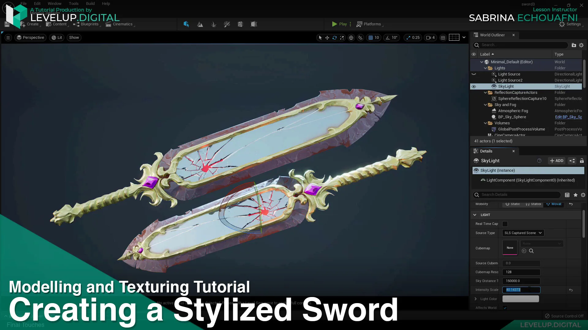 Creating a Stylized Sword | Sabrina Echouafni
