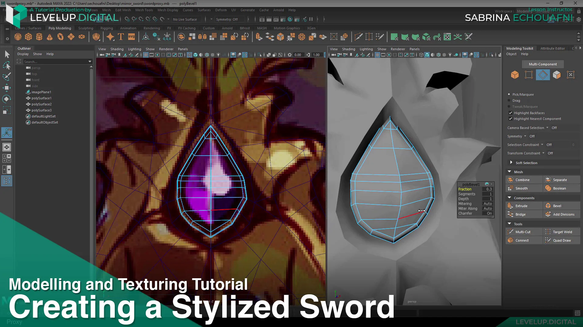 Creating a Stylized Sword | Sabrina Echouafni